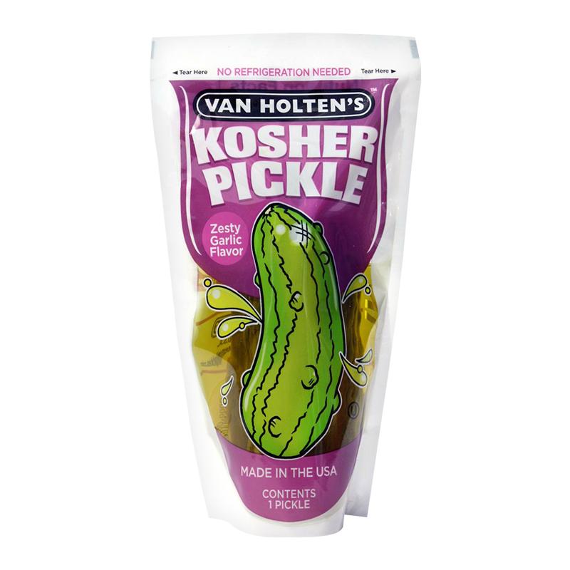 Van Holten's - Large Kosher Garlic Pickle In-a-Pouch