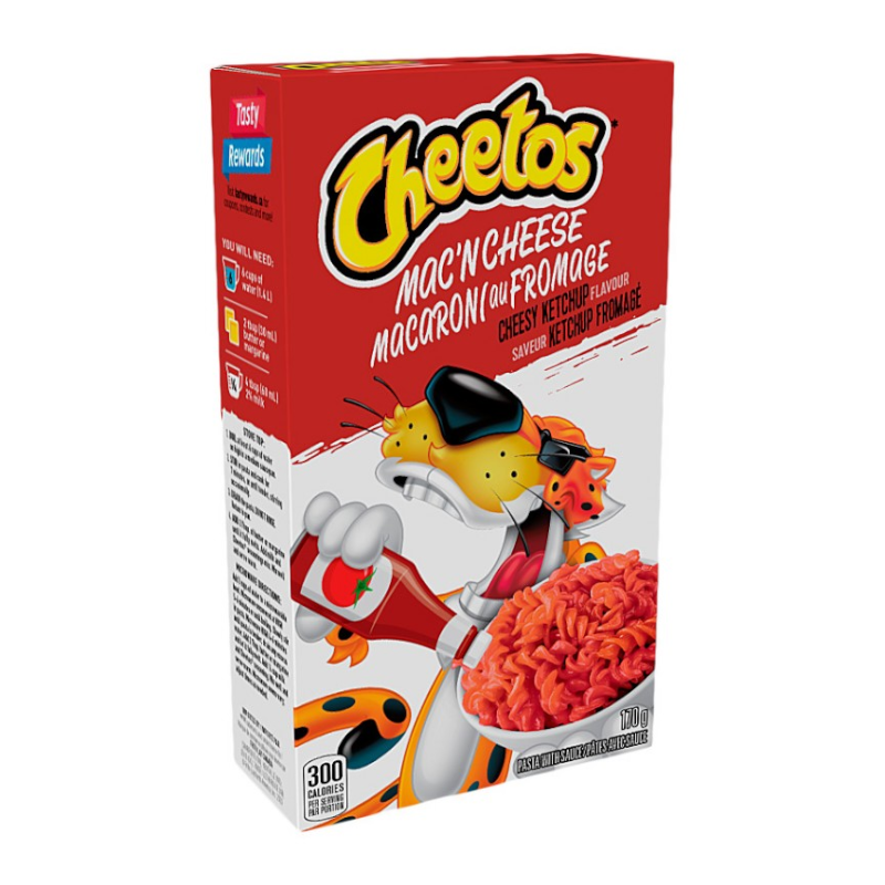 Cheetos Cheesy Ketchup Mac 'n Cheese Box 5.6oz (170g) 