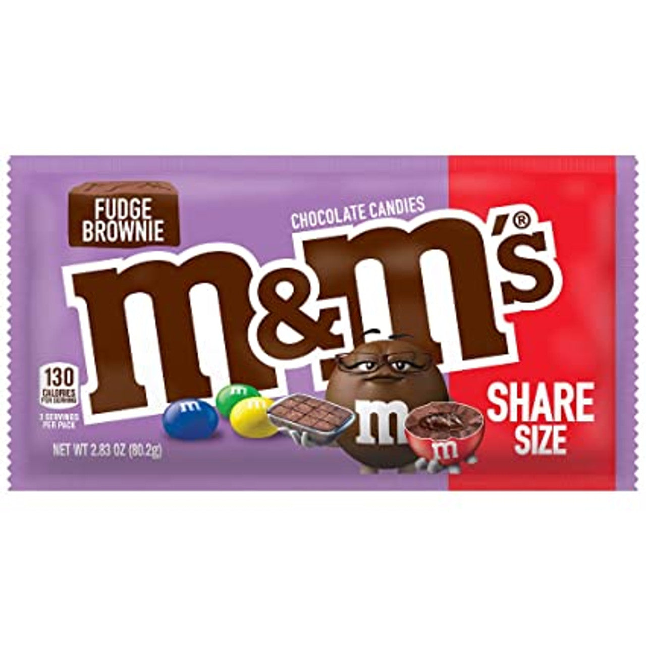 M&M’s Fudge Brownie Chocolate Candies Share Size (80.2g)