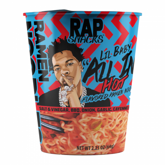 Rap Snacks All In-Hot Flavored Ramen Noodles 2.25oz (64g)