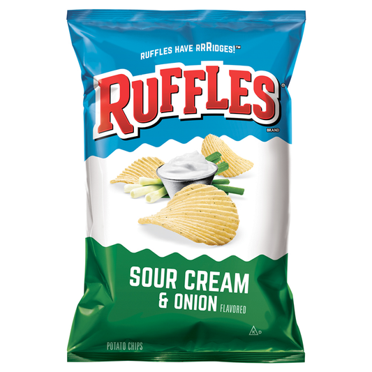 Ruffles Potato Chips Sour Cream & Onion 6.5oz (184g)