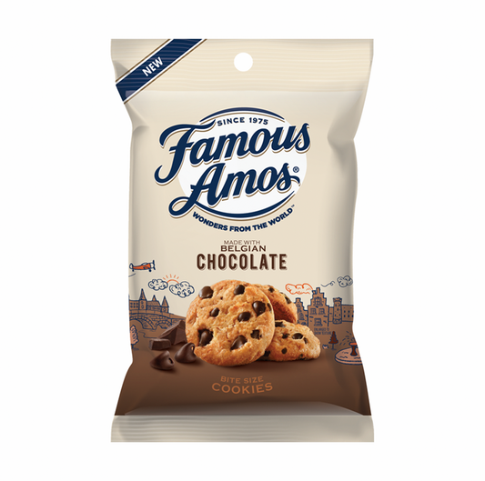 Famous Amos Belgian Chocolate Bite Size Cookies 56g