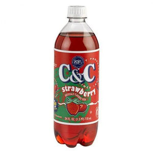 C&C Soda Strawberry Bottle 710ml