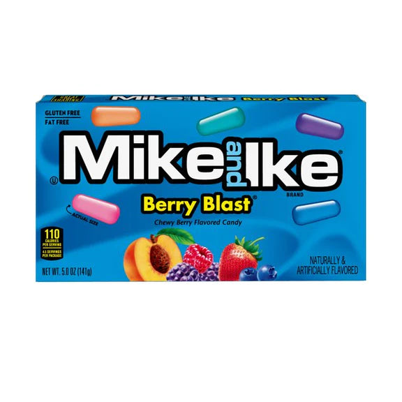 Mike and Ike Berry Blast Chewy Candy, 5 oz Theater Box