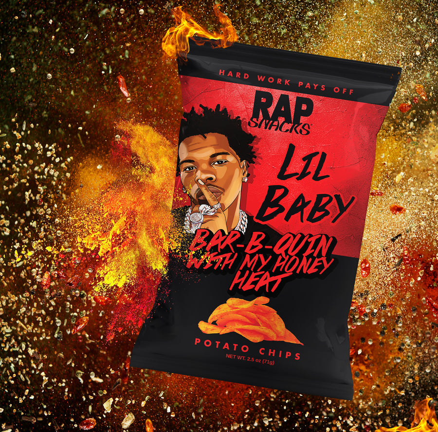 Rap Snacks Lil Baby Bar-B-Quin with my Honey Heat Potato Crisps 71g