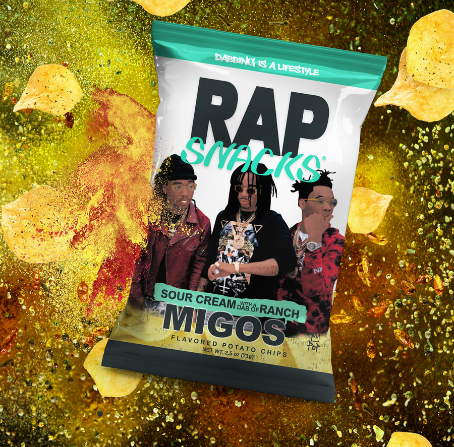 Rap Snacks Migos Sour Cream With A Dab Of Ranch Crisps 71g – Kas'Kandy