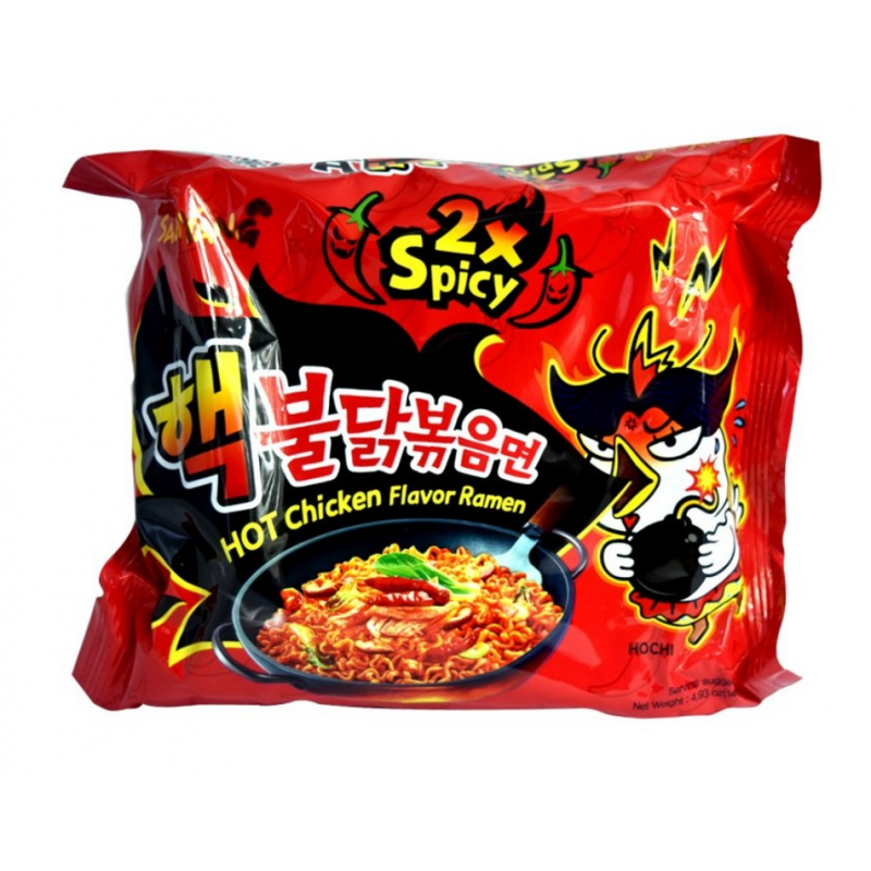Samyang 2X Spicy Hot Chicken Flavour 140G Ramen Stir Noodle Challenge